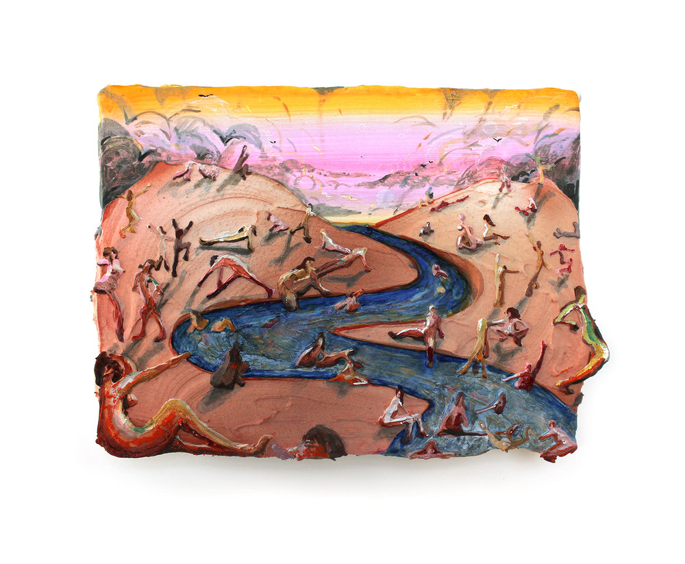 Kate Klingbeil - My Body is a WonderlandAcrylic, oil, plaster on linen wrapped panel6.5