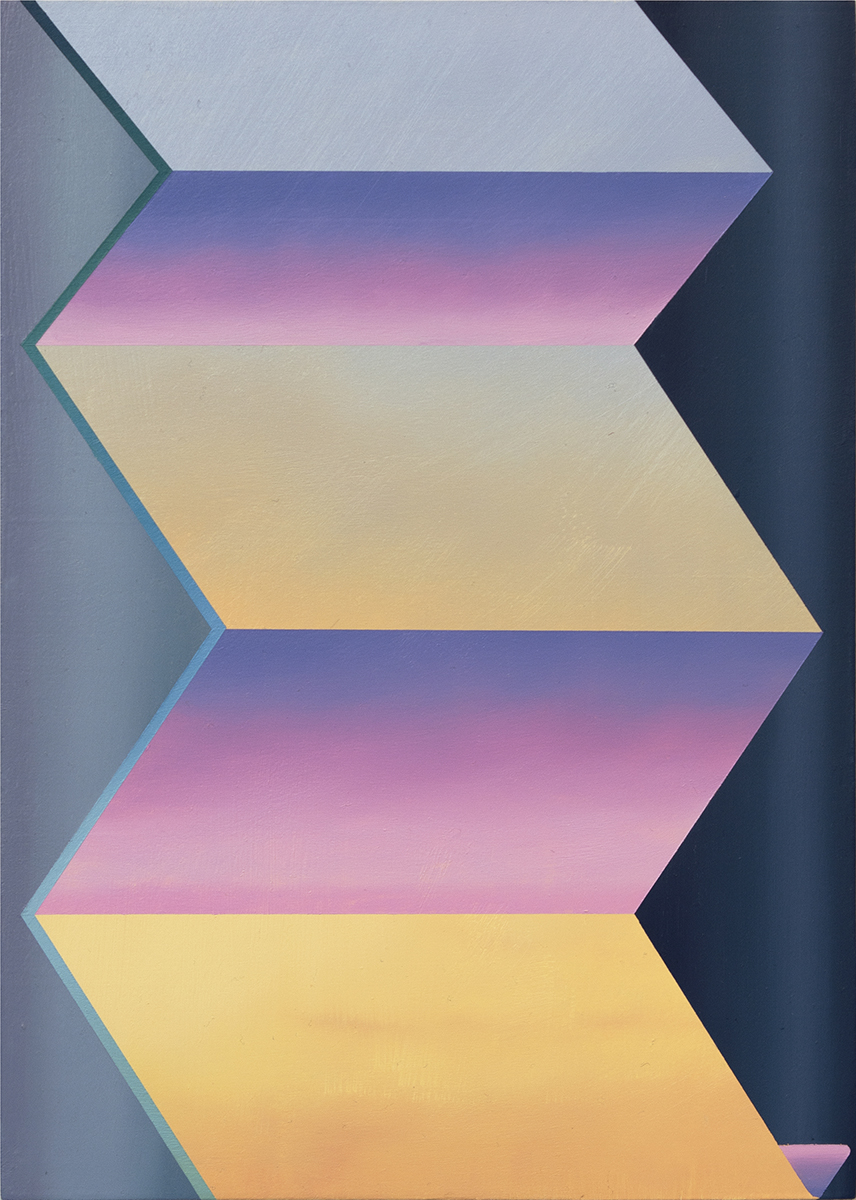Folded Fog - oil on panel7’’ x 5’’(Click on image for detail)