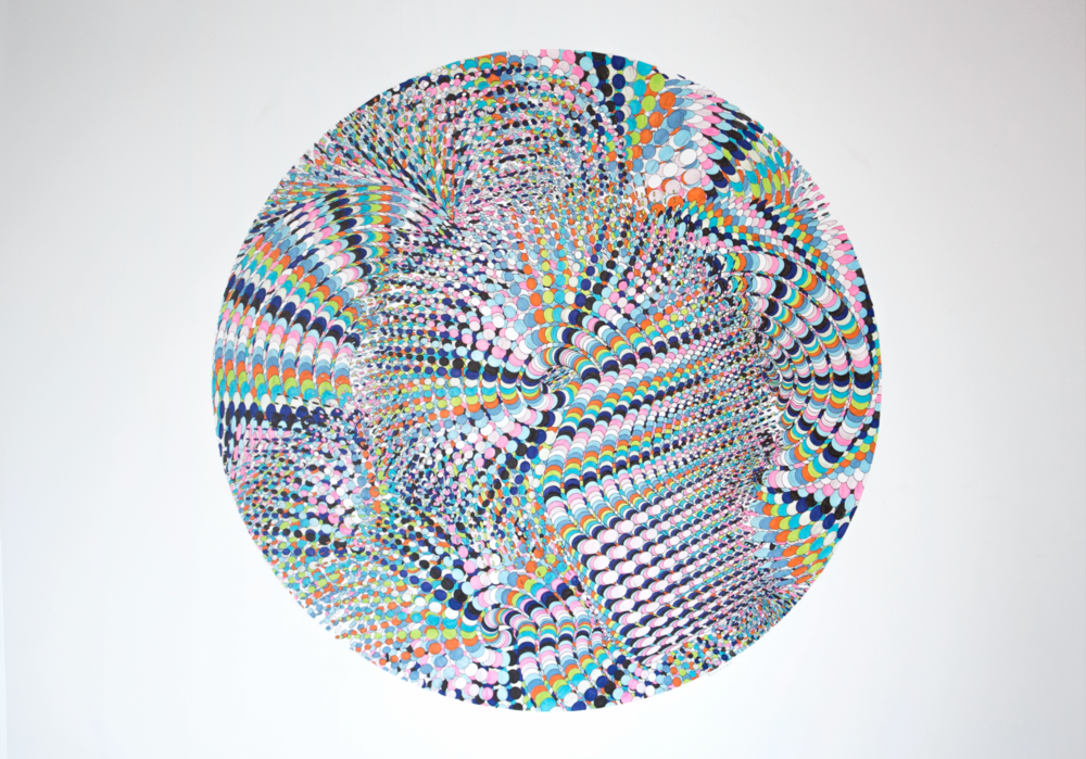 Randy Colosky   Particle No. 2  Pen and ink on hot press paper 29.5 x 42"